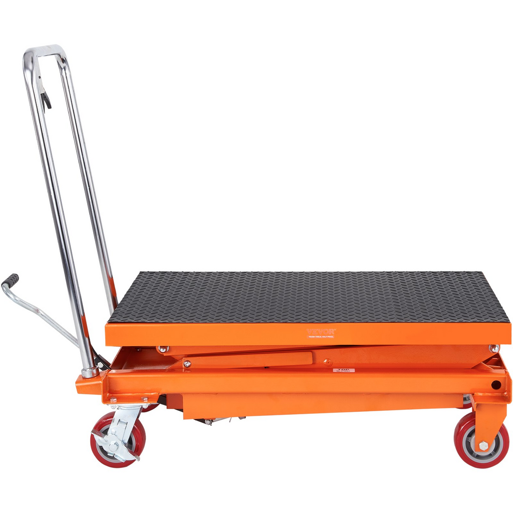 Mesa elevadora hidráulica VEVOR capacidad de 770 libras altura de elevación de 59"