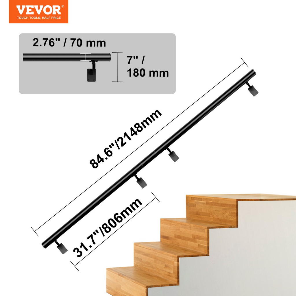 Pasamanos para escaleras VEVOR de 7 pies
