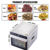 Máquina deshidratadora de alimentos VEVOR de 700 W
