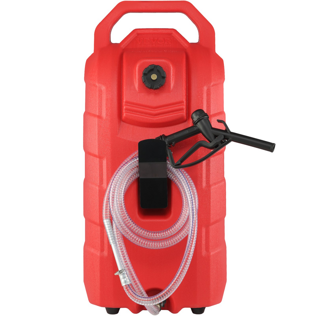 VEVOR Contenedor de combustible portátil de 16 galones, 7,8 l/min, con boquilla y ruedas de goma, tanque de almacenamiento de combustible para gasolina, diésel JH2