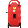 VEVOR Contenedor de combustible portátil de 16 galones, 7,8 l/min, con boquilla y ruedas de goma, tanque de almacenamiento de combustible para gasolina, diésel JH2