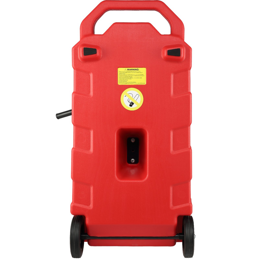 VEVOR Contenedor de combustible portátil de 16 galones, 7,8 l/min, con boquilla y ruedas de goma, tanque de almacenamiento de combustible para gasolina, diésel JH2