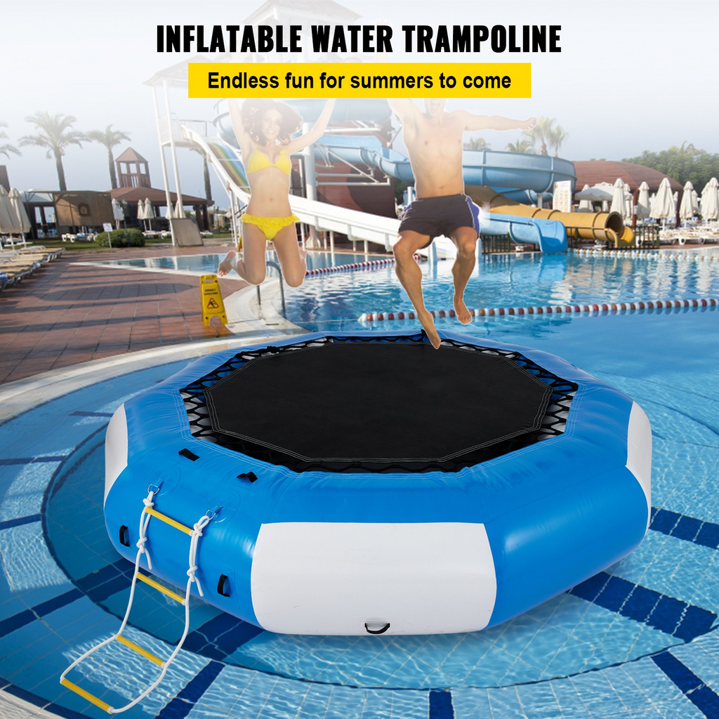VEVOR - Trampolín inflable para agua de 13 pies