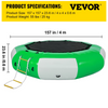 VEVOR - Trampolín inflable para agua de 13 pies