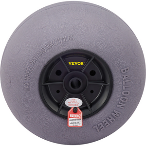 Paquete de 2 ruedas para globos de playa VEVOR neumáticos de repuesto de 13 pulgadas TPU para carritos de kayak canoa y buggy con bomba de aire