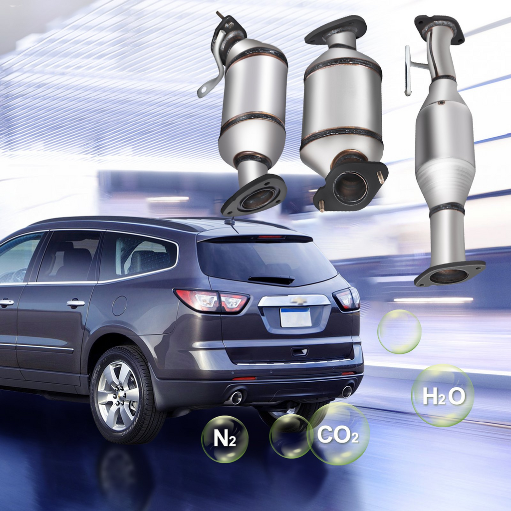 VEVOR Traverse 09-17 Convertidor catalítico 3.6L V6 para GMC Acadia 07-17 para GMC Acadia 07-17 para Saturn Outlook 07-10 Juego completo 1