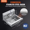Fregadero comercial VEVOR con grifo  17 x 12,8 pulgadas