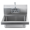 Fregadero comercial VEVOR con grifo  17 x 12,8 pulgadas