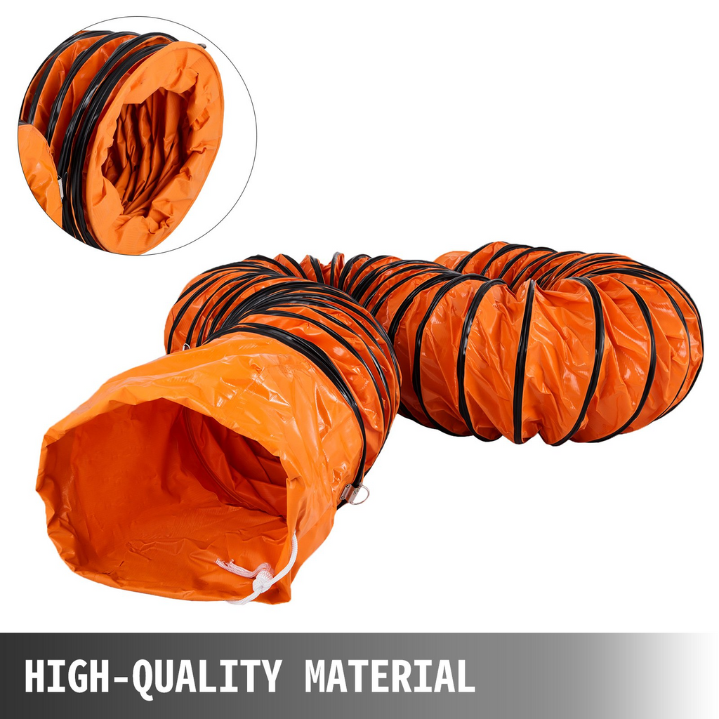 Manguera flexible de PVC de 16 pies VEVOR para ventilador de extracción de 12 pulgadas color naranja