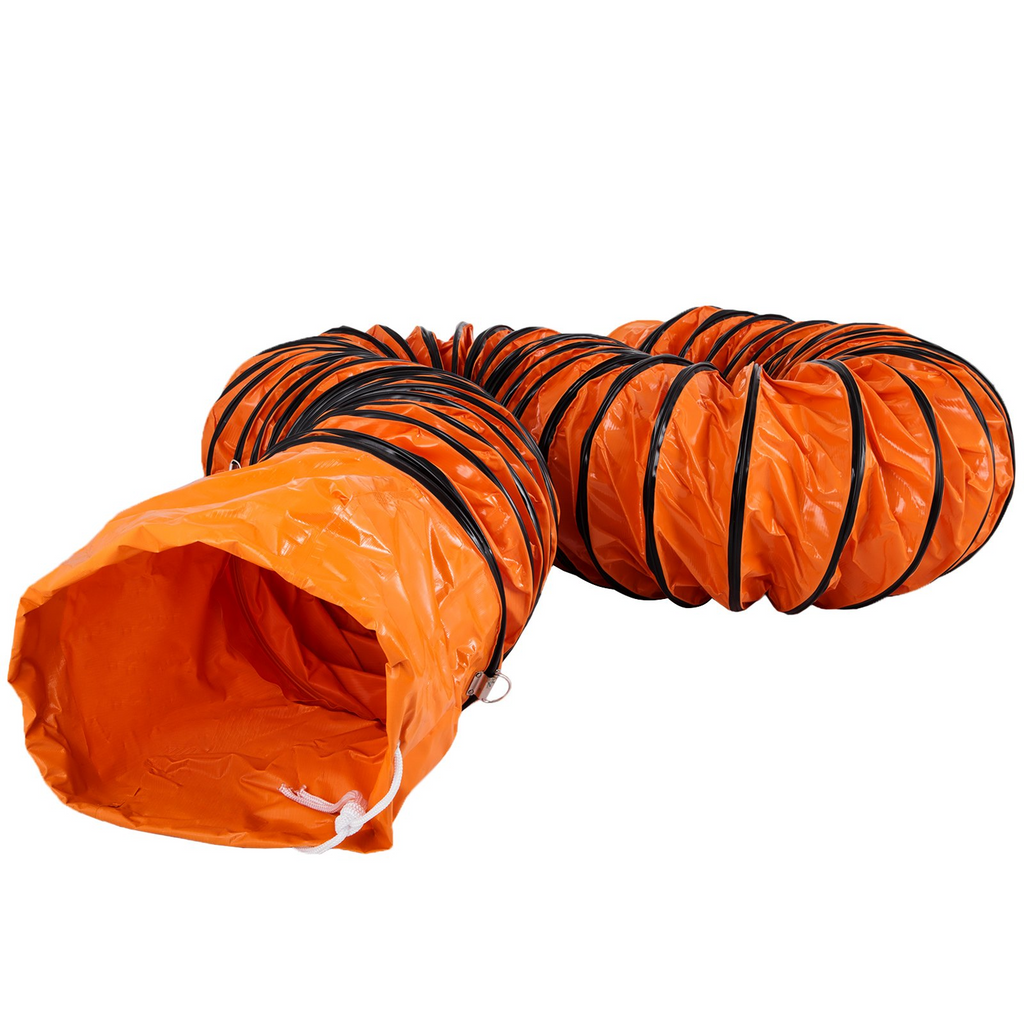 Manguera flexible de PVC de 16 pies VEVOR para ventilador de extracción de 12 pulgadas color naranja
