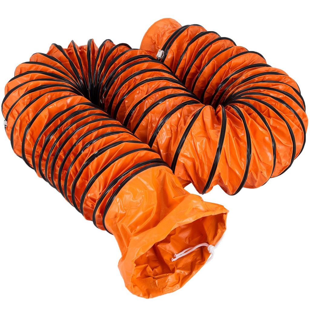 Manguera flexible de PVC de 16 pies VEVOR para ventilador de extracción de 12 pulgadas color naranja