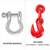 VEVOR 9215  LBS Sujetadores de trinquete de 3/8" - 1/2" para cadenas de grado 70-80