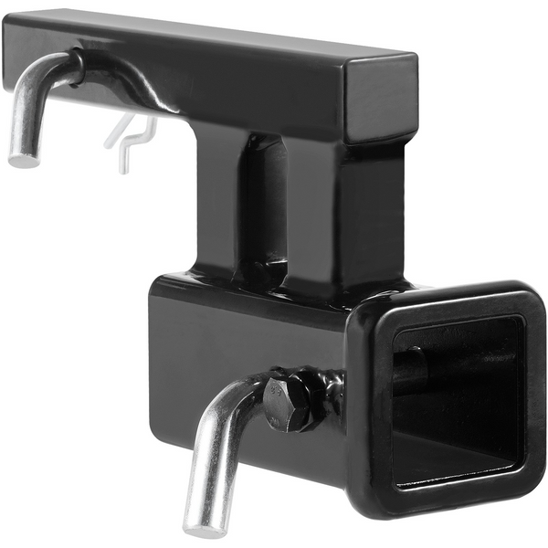 Adaptador de enganche VEVOR de receptor de 1-1/4" a 2" elevador de enganche de remolque con elevación/caída de 4" longitud de extensión de 6-1/2" capacidad de remolque de 4000 lb
