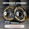 Conjunto de freno de remolque eléctrico VEVOR 12" x 2" eléctricos autoajustables de 1 par para eje de 7000 lb