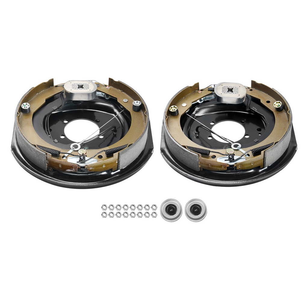Conjunto de freno de remolque eléctrico VEVOR 12" x 2" eléctricos autoajustables de 1 par para eje de 7000 lb