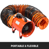 Manguera de conducto VEVOR, manguera de conducto HVAC flexible de PVC de 25 pies para ventilador de escape de 10 pulgadas JH2