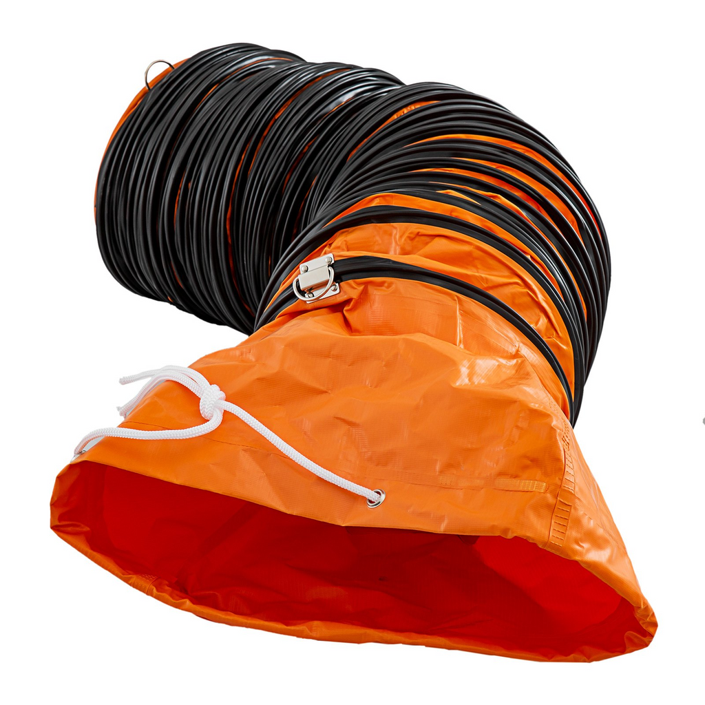 Manguera de conducto VEVOR, manguera de conducto HVAC flexible de PVC de 25 pies para ventilador de escape de 10 pulgadas JH2