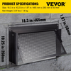 VEVOR Flood Vent, 8" Height x 16" Width x 2" Depth Foundation Flood Vent, to Reduce Foundation Damage and Flood Risk, Black, Wall Mounted, for Crawl Spaces,Garages & Full Height Enclosures