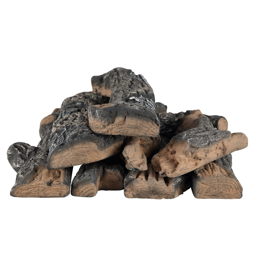 VEVOR 8 piezas de troncos de roble para chimenea de gas
