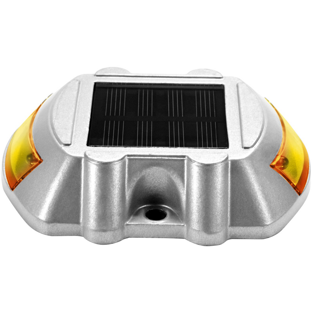 Paquete de 8 luces solares para entrada de vehículos con botón de interruptor a prueba de agua inalámbricas 6 LED