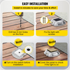 VEVOR Luces solares con tornillo para terraza muelle exteriores inalámbricas impermeables 6 LED