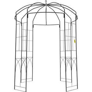 Pérgola de jardín en forma de jaula de pájaros 2,7 m alto x 2 m ancho
