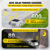 Paquete de 12 luces solares para entrada vehículos color blanco brillante con tornillo inalámbricas impermeables para exteriores 6 LED