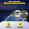Paquete de 12 luces solares para entrada vehículos color blanco brillante con tornillo inalámbricas impermeables para exteriores 6 LED
