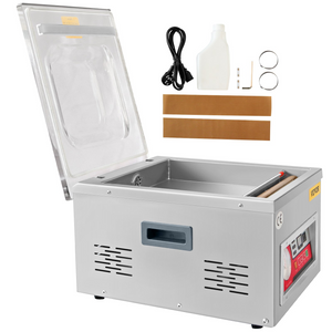 Selladora al vacío de cámara VEVOR potencia de sellado de 260 W longitud de sellado de 15,7