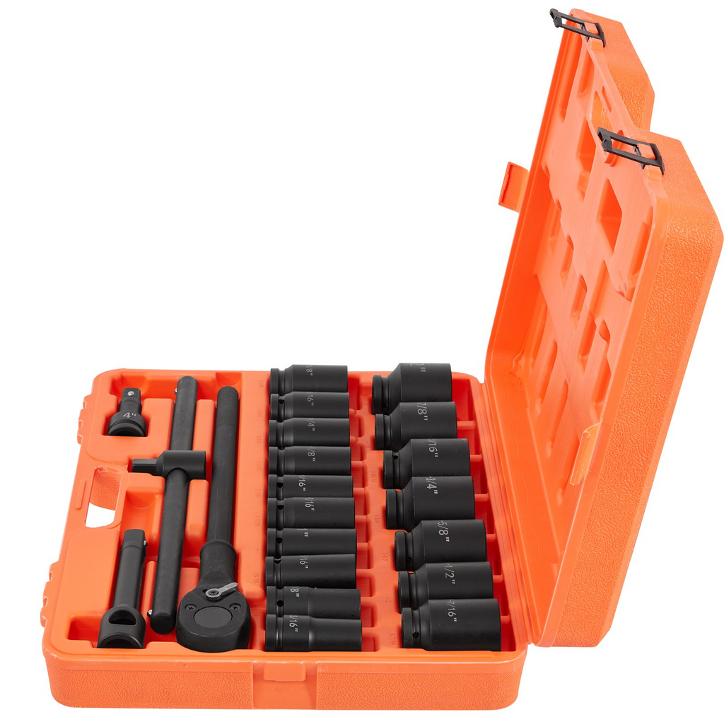 Juego de dados de impacto VEVOR de 3/4 pulgadas 22 piezas surtido de dados de impacto profundos