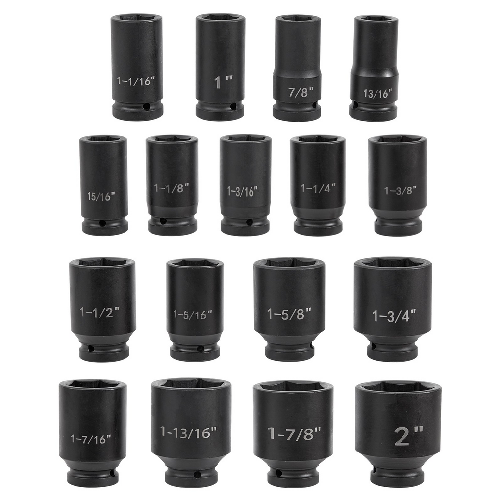 Juego de dados de impacto VEVOR de 3/4 pulgadas 22 piezas surtido de dados de impacto profundos