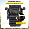 VEVOR Asiento con suspensión respaldo ajustable reposacabezas y reposabrazos