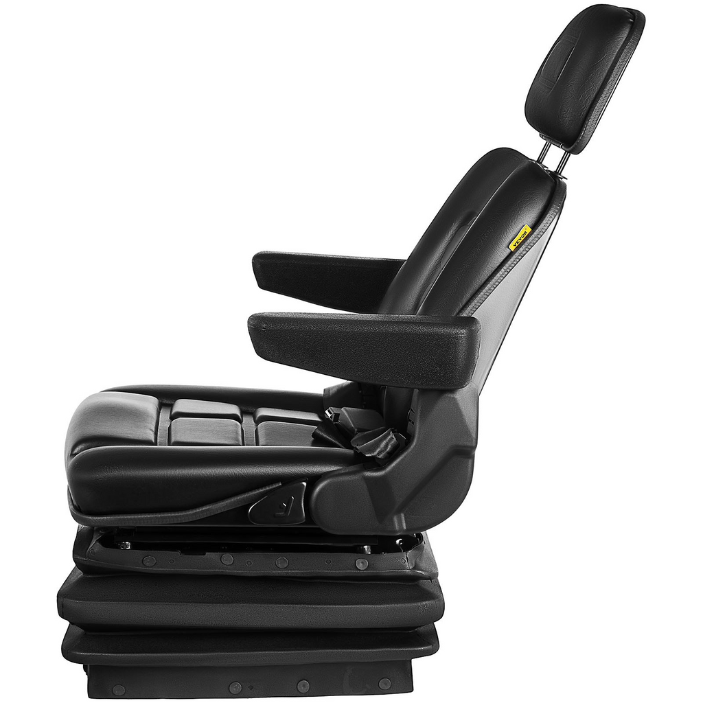 VEVOR Asiento con suspensión respaldo ajustable reposacabezas y reposabrazos