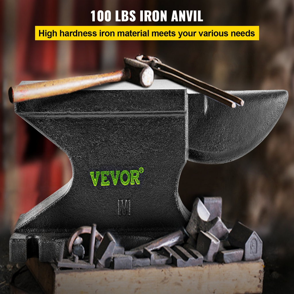 Yunque de hierro fundido VEVOR 100 lb (45 kg)