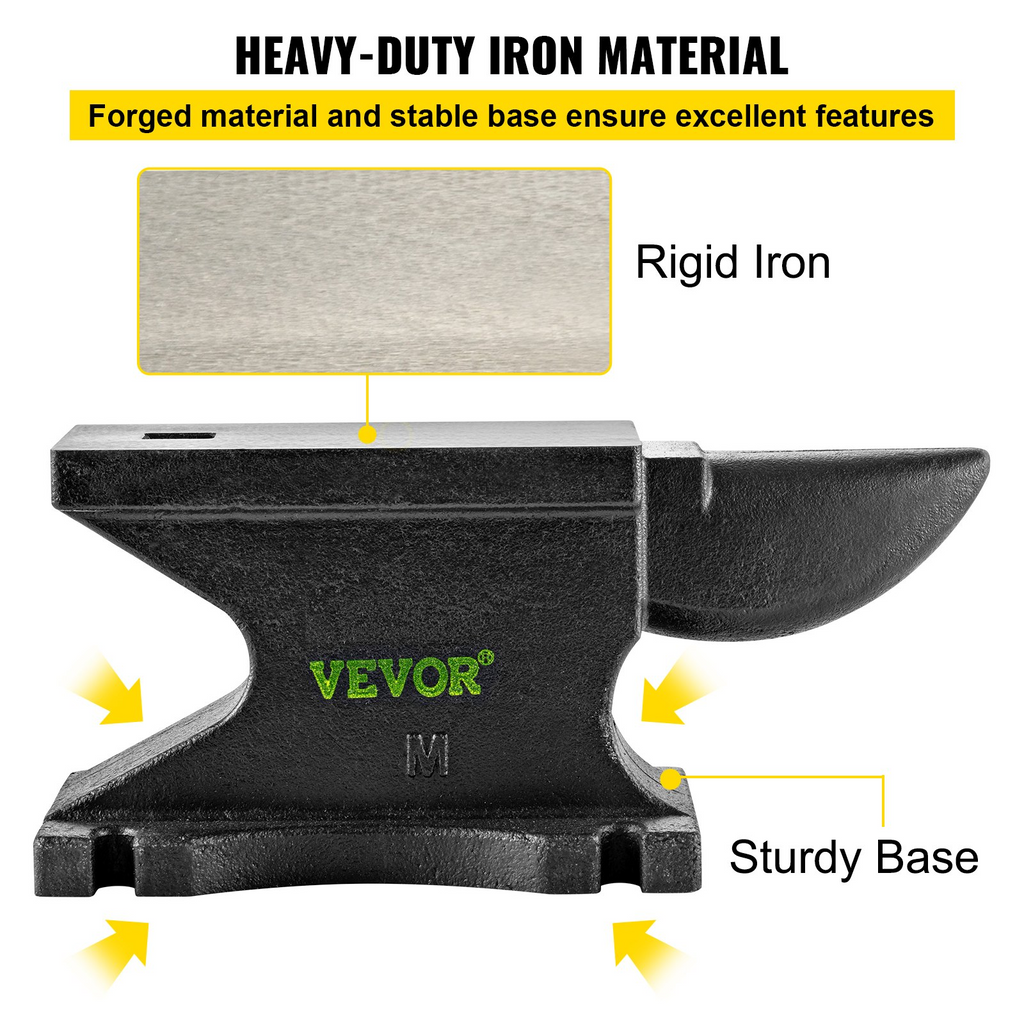 Yunque de hierro fundido VEVOR 100 lb (45 kg)