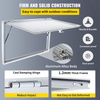 Ventana para puesto de comida de 53 x 33 pulgadas puerta con ventana para puesto de comida con cerradura de horquilla de doble punto de hasta 85 grados para camiones de comida