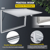 Ventana para puesto de comida de 53 x 33 pulgadas puerta con ventana para puesto de comida con cerradura de horquilla de doble punto de hasta 85 grados para camiones de comida