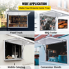 Ventana para puesto de comida de 53 x 33 pulgadas puerta con ventana para puesto de comida con cerradura de horquilla de doble punto de hasta 85 grados para camiones de comida