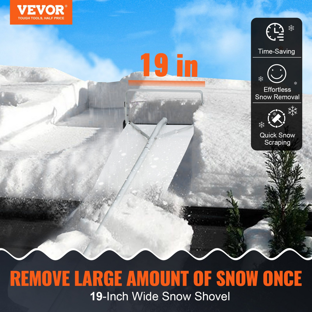 Rastrillo para nieve para techo VEVOR de 30 pies
