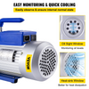 Bomba de vacío VEVOR 12 CFM 1HP de paletas 2 etapas 3 x 10-1 Pa  para refrigerante de aire acondicionado automático JH2