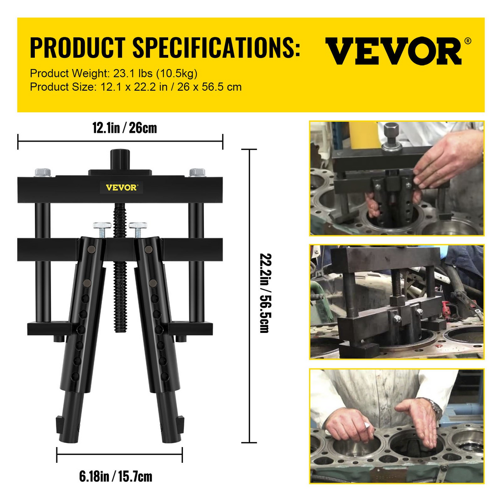 Extractor de revestimiento de cilindro universal VEVOR