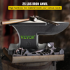 Yunque de hierro fundido VEVOR 25 libras (11 kg) de 6,8 x 3,5 pulgadas y base estable