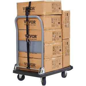 Correas de amarre con trinquete VEVOR (paquete de 4) resistencia máxima a la rotura de 2200 lb incluye 4 correas de amarre con trinquete de 1