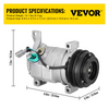 Compresor de aire acondicionado VEVOR