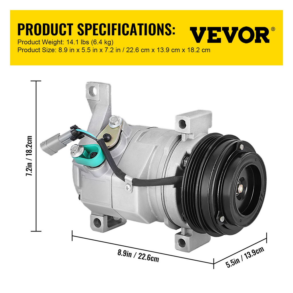 Compresor de aire acondicionado VEVOR