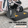 Rampa para silla de ruedas de 4" de altura eléctrica de goma con capacidad de carga nominal de 33069 libras