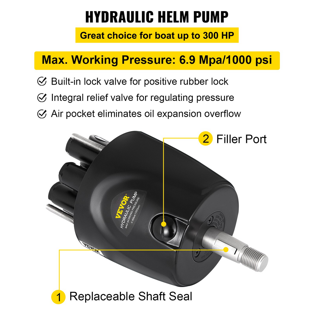 Kit de dirección hidráulica VEVOR 300 HP