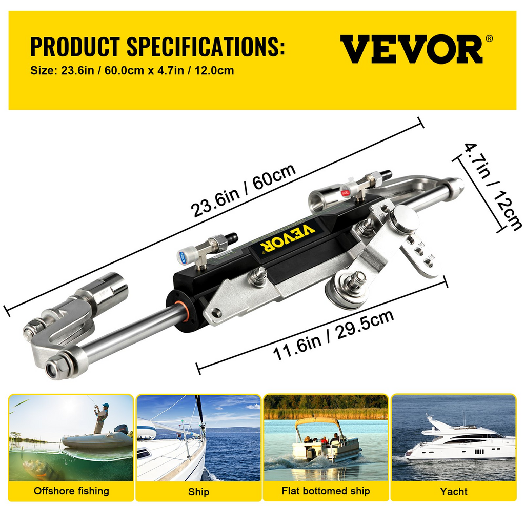 Kit de dirección hidráulica VEVOR 300 HP
