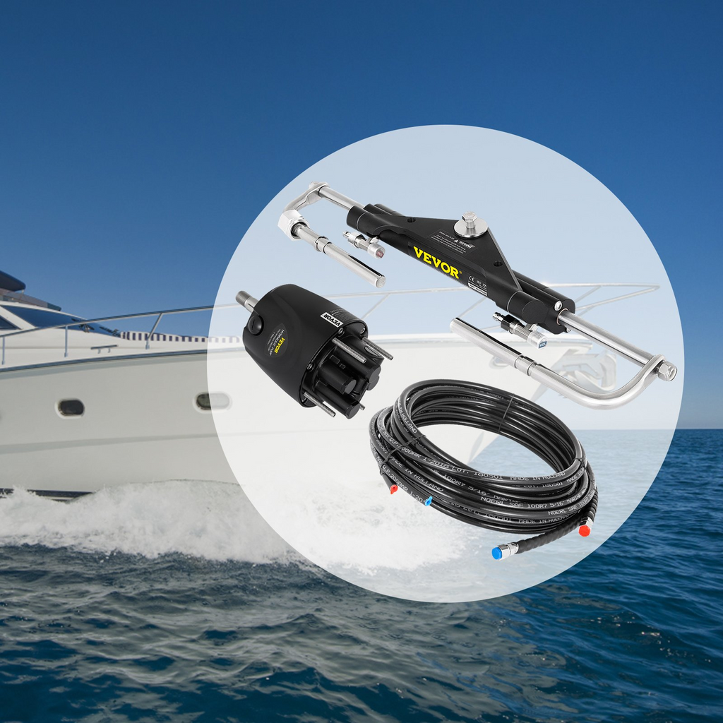 Kit de dirección hidráulica fueraborda VEVOR de 150 HP para sistema marino de barco