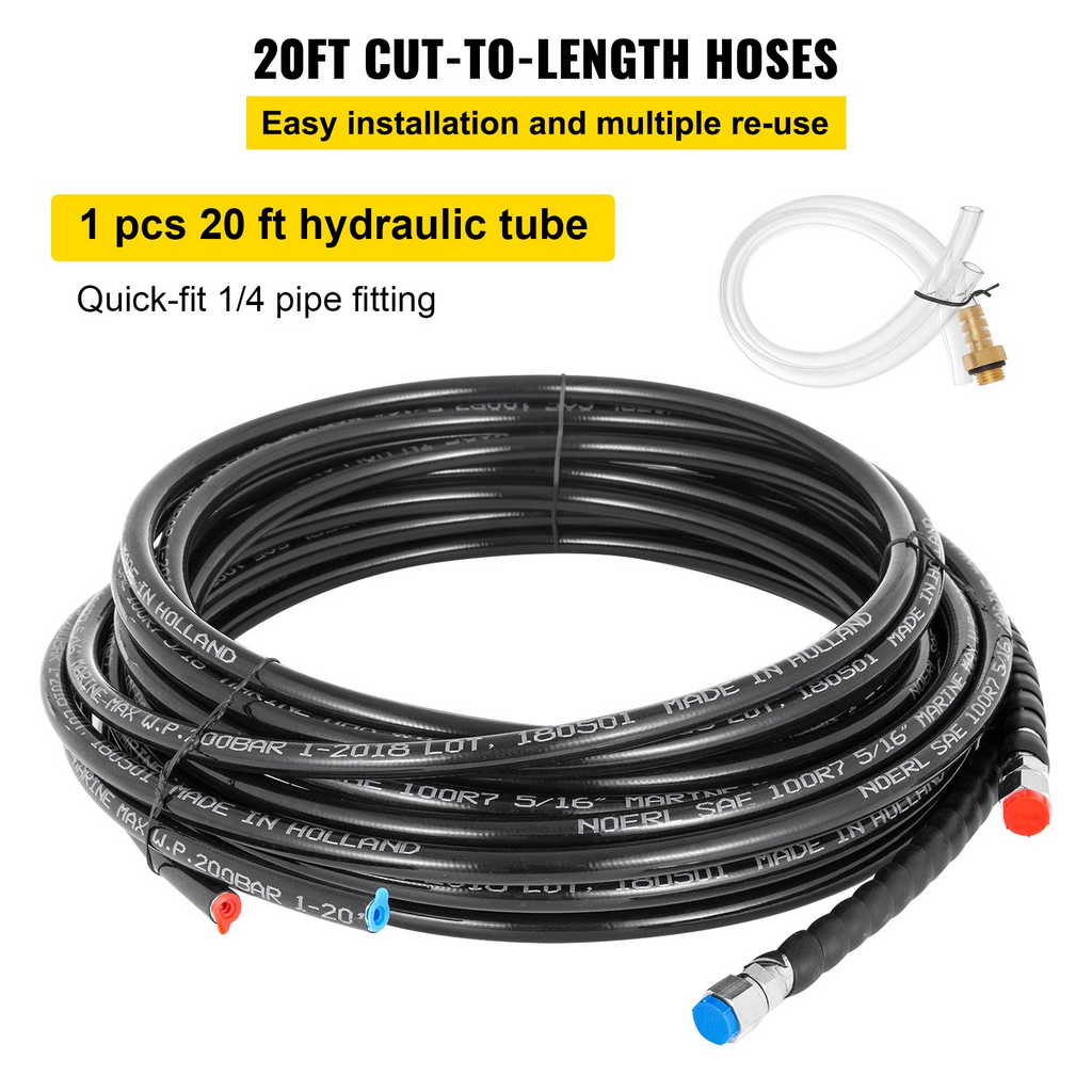 Kit de dirección hidráulica VEVOR fueraborda de 90 HP
